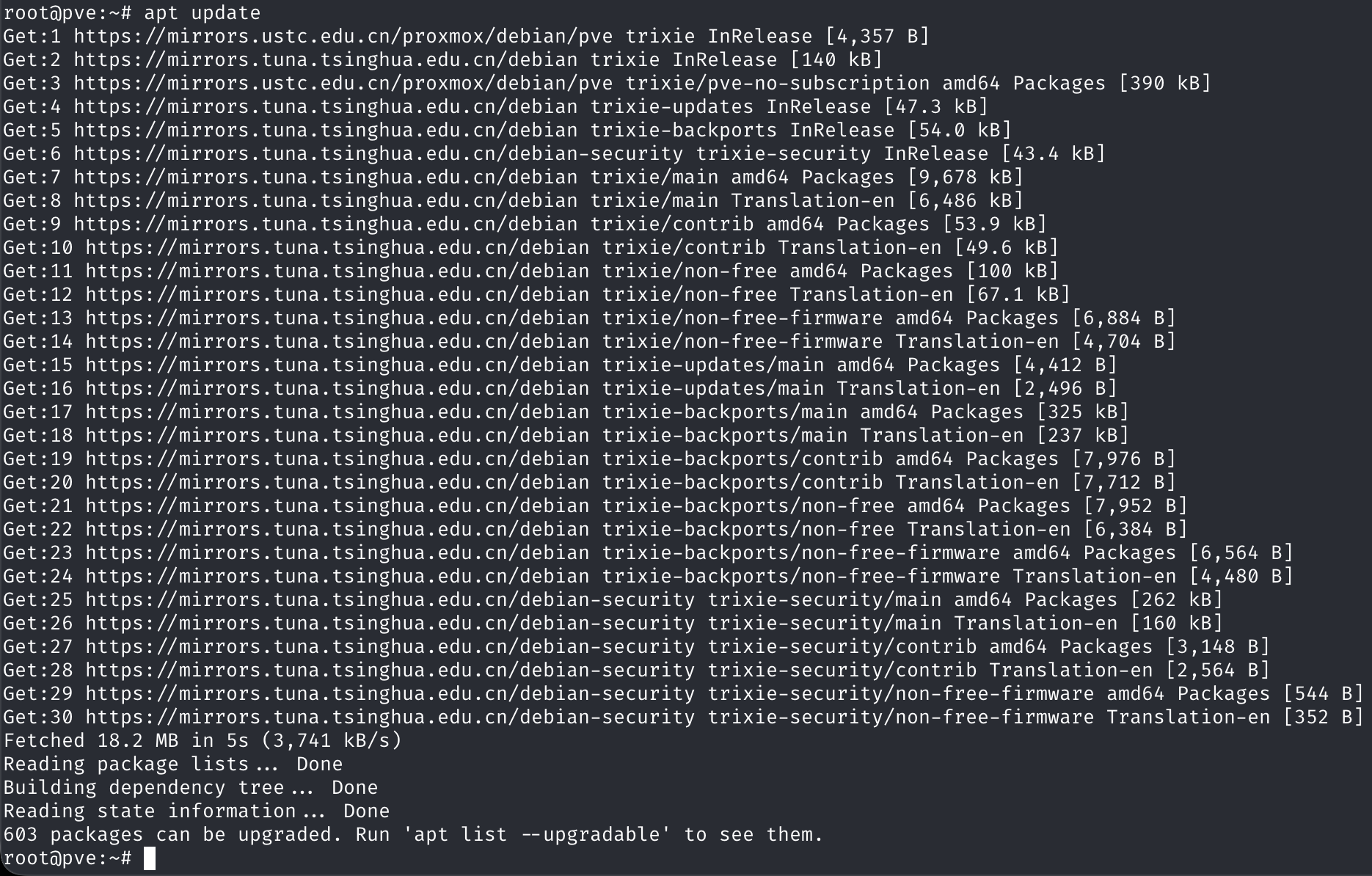 apt update